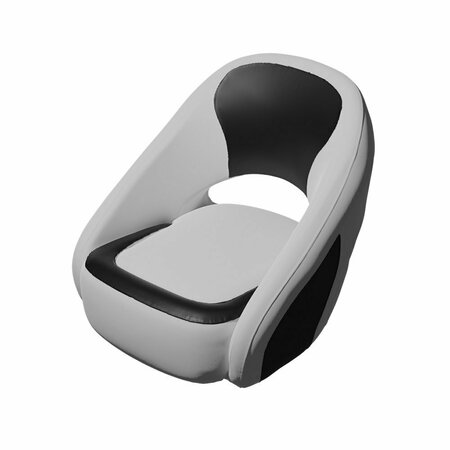 TACO MARINE TACO Caladesi Smooth Bucket Seat - Grey/Black BA2-25GRY-BLK